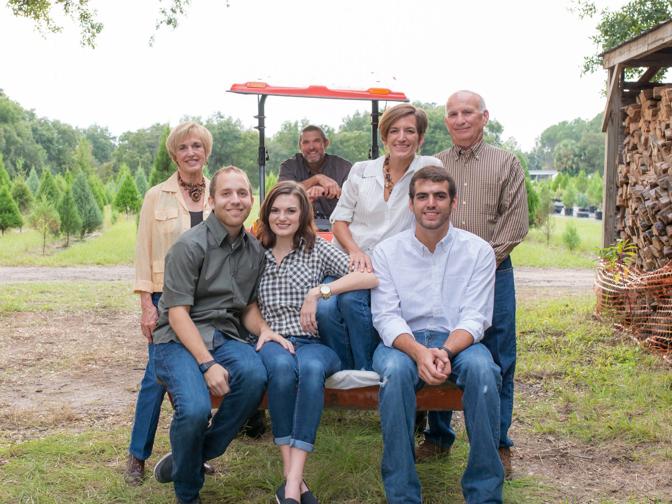a group of people posing for the camera